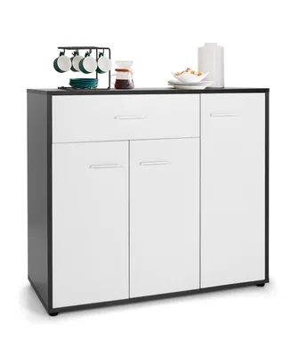 Buffet Sideboard Storage Cabinet with Spacious Table Top