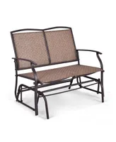 Iron Patio Rocking Chair for Outdoor Backyard and Lawn