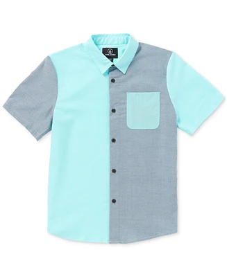 Volcom Big Boys Satostone Colorblocked Button-Up Shirt