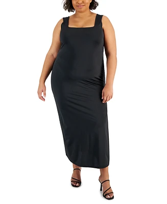 Full Cirlce Trends Trendy Plus Size Tank Maxi Dress