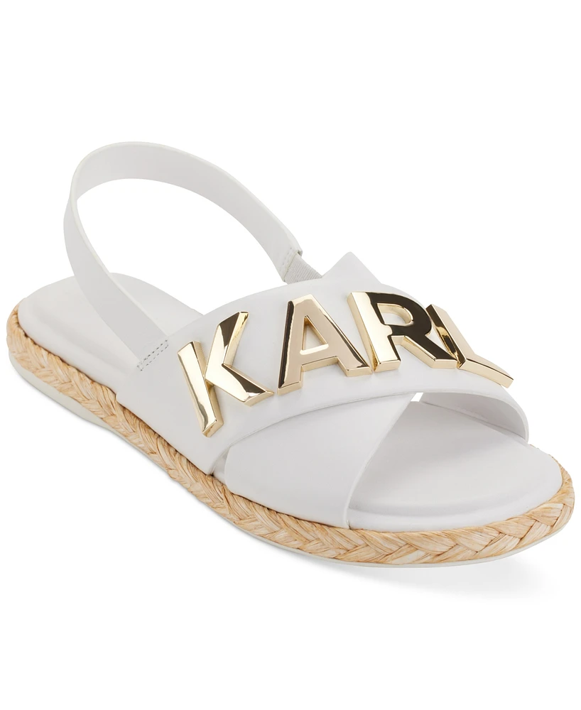 Karl Lagerfeld Paris Women's Charla Slingback Espadrille Sandals