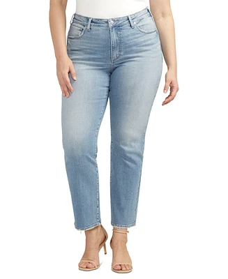 Silver Jeans Co. Plus Isbister High-Rise Straight-Leg