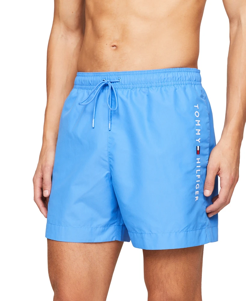 Tommy Hilfiger Men's Drawstring Logo 7" Swim Trunks