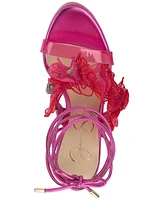 Jessica Simpson Iyla Flower Embellished Strappy High Heel Platform Sandals