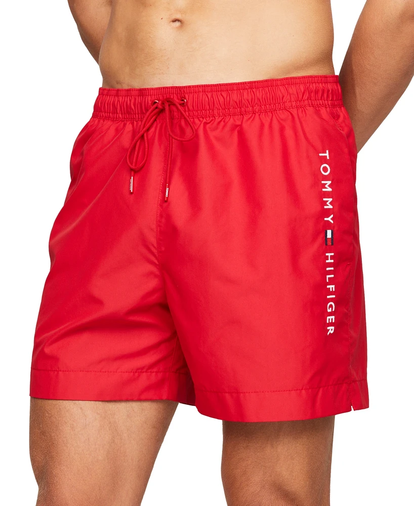 Tommy Hilfiger Men's Drawstring Logo 7" Swim Trunks