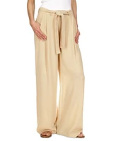 Michael Kors Women's Self-Sash Drapey Crepe Wide-Leg Pants