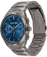 Calvin Klein Men's Distinguish Gray Stainless Steel Bracelet Watch 44mm