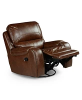 Keily 39" Manual Swivel Glider Recliner Chair - Brown