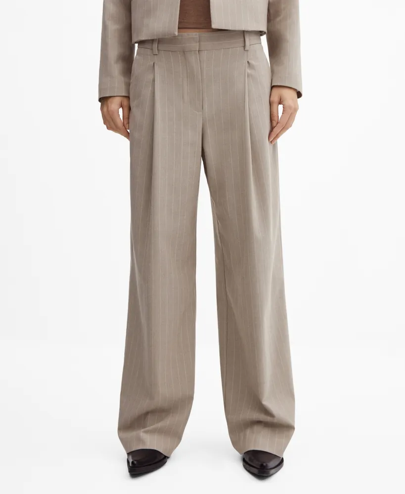 Mango Women's Pinstripe Suit Pants