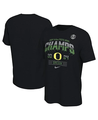 Men's Nike Black Oregon Ducks 2024 Fiesta Bowl Champions Locker Room T-shirt