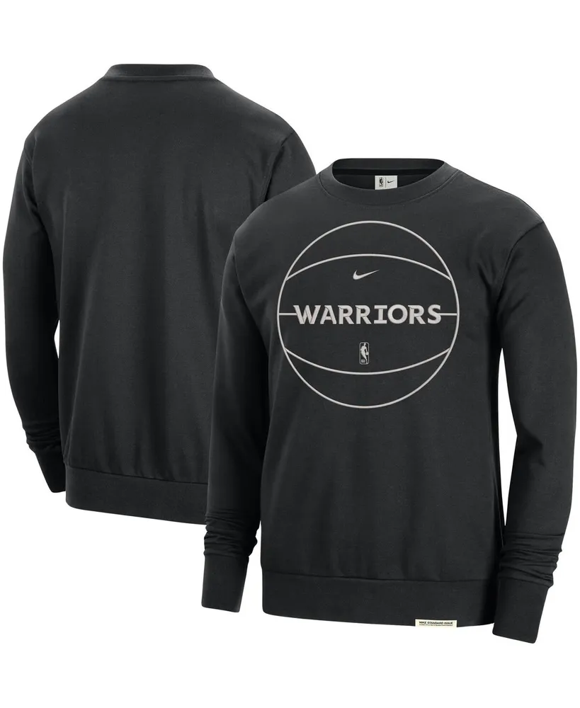Men's Nike Black Golden State Warriors 2023/24 Authentic Standard Issue Travel Performance Pullover Sweatshirt