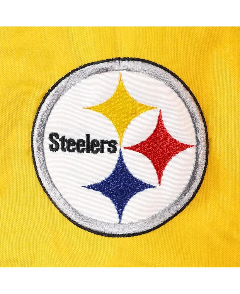 Men's Tommy Hilfiger Black, Gold Pittsburgh Steelers Bill Full-Zip Jacket