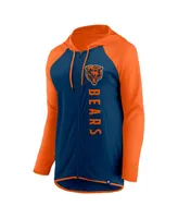 Women's Fanatics Navy, Orange Chicago Bears Forever Fan Full-Zip Hoodie