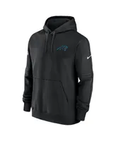 Men's Nike Black Carolina Panthers Sideline Club Fleece Pullover Hoodie