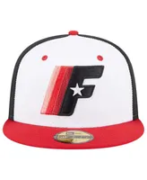 Men's New Era White Fayetteville Woodpeckers Theme Nights 1970s 59FIFTY Fitted Hat