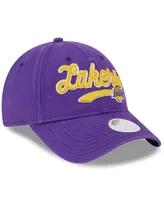 Women's New Era Purple Los Angeles Lakers Cheer Tailsweep 9FORTY Adjustable Hat