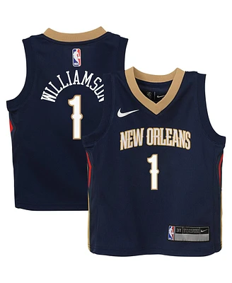 Toddler Boys and Girls Nike Zion Williamson Navy New Orleans Pelicans Swingman Player Jersey - Icon Edition