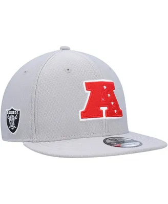 Men's New Era Gray Las Vegas Raiders 2024 Pro Bowl 9FIFTY Adjustable Snapback Hat