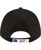 Men's New Era Black New York Mets Alternate The League 9FORTY Adjustable Hat