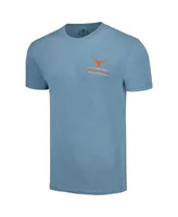 Men's Light Blue Texas Longhorns State Scenery Image One T-shirt