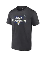 Men's Fanatics Heather Charcoal Los Angeles Rams 2023 Nfl Playoffs T-shirt