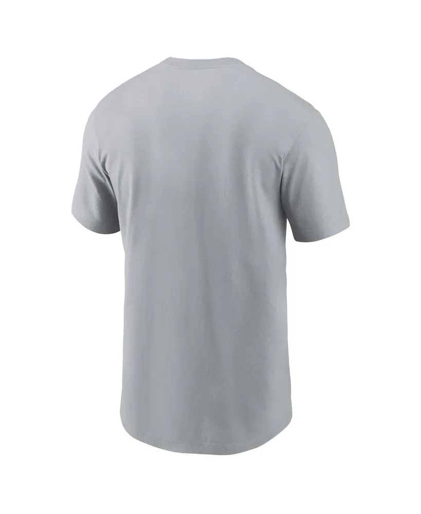 Men's Nike Gray Buffalo Bills 2023 Nfl Playoffs Iconic T-shirt