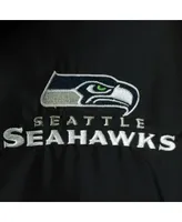 Men's Dunbrooke Navy Seattle Seahawks Logo Legacy Stadium Full-Zip Jacket