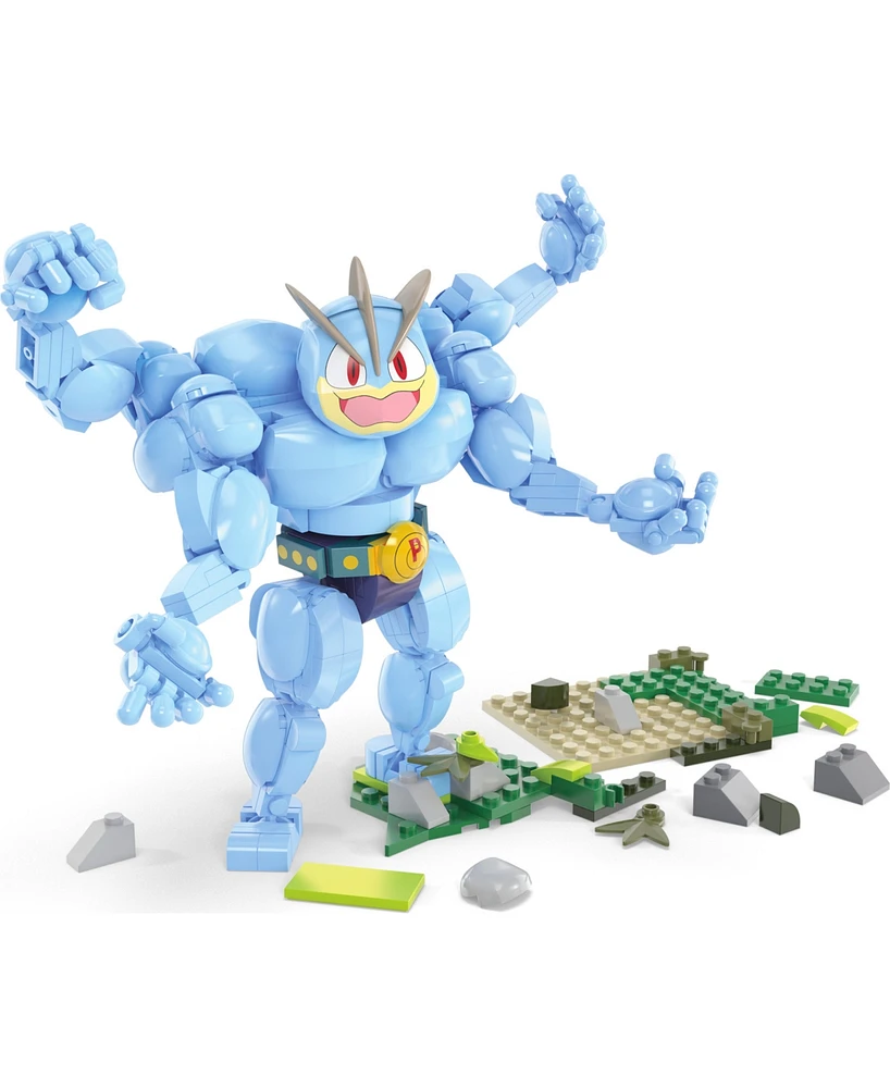 Pokemon Machamp Building Toy Kit 399 Pieces with 1 Poseable Figure for Kids