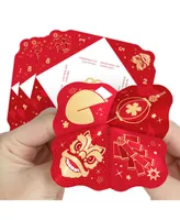 Lunar New Year - Cootie Catcher Game - Fortune Tellers - Set of 12 - Assorted Pre