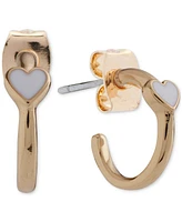 Lucky Brand Two-Tone 4-Pc. Set Heart-Motif Earrings