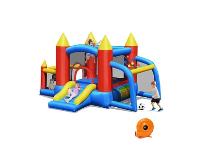 Inolait Kid Inflatable Slide Jumping Castle Bounce House with 740w Blower