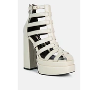 London Rag Rielle High Platform Cage Boot Sandals