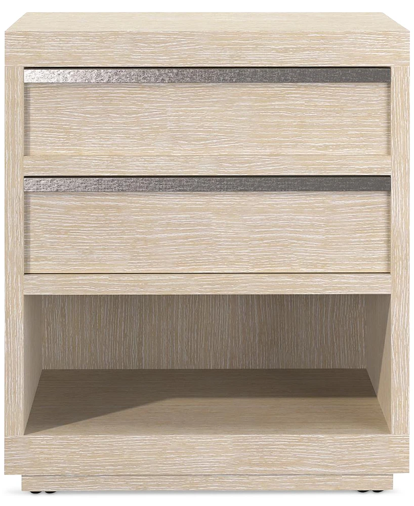 Solaria Two-Drawer Nightstand