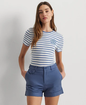 Lauren Ralph Lauren Women's Striped Crewneck Tee