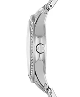 A|X Armani Exchange Women's Three-Hand Silver-Tone Stainless Steel Watch 36mm - Silver