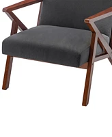Convenience Concepts 28.5" Polyester Cliff Mid-Century Modern Accent Armchair