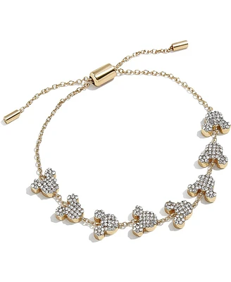 Women's Baublebar Mickey & Friends Pave Pull-Tie Bracelet - Gold