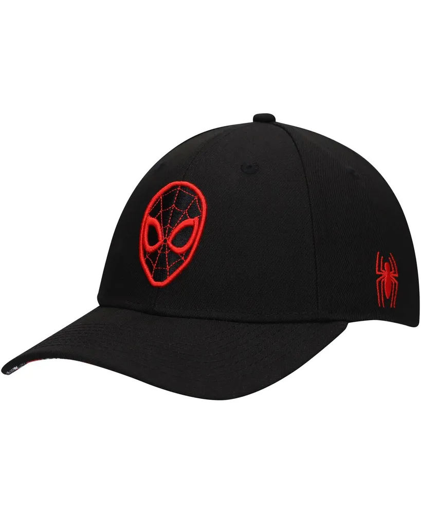 Men's Black Spider-Man 60th Anniversary Comic Undervisor Adjustable Hat