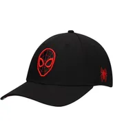 Men's Black Spider-Man 60th Anniversary Comic Undervisor Adjustable Hat