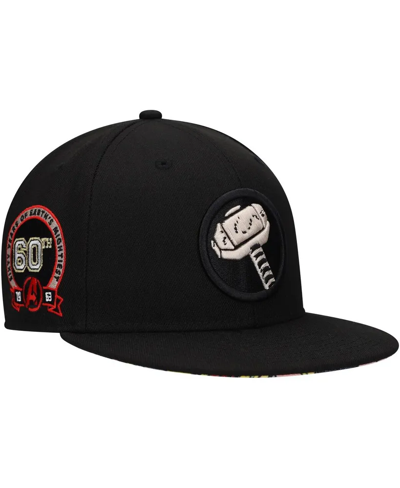 Men's Black Thor Marvel 60th Anniversary Snapback Hat