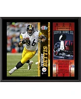 Jerome Bettis Pittsburgh Steelers 12" x 15" Super Bowl Xl Plaque with Replica Ticket