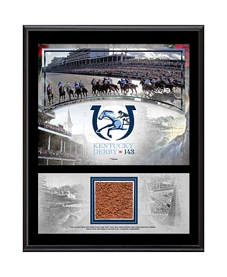 Kentucky Derby 143 12" x 15" Event Sublimated Plaque with Race-Used Dirt from the 143rd Kentucky Derby