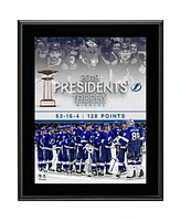 Tampa Bay Lightning 10.5" x 13" 2018-19 Presidents' Trophy Winners Sublimated Plaque