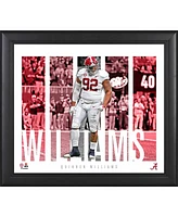 Quinnen Williams Alabama Crimson Tide Framed 15" x 17" Player Panel Collage