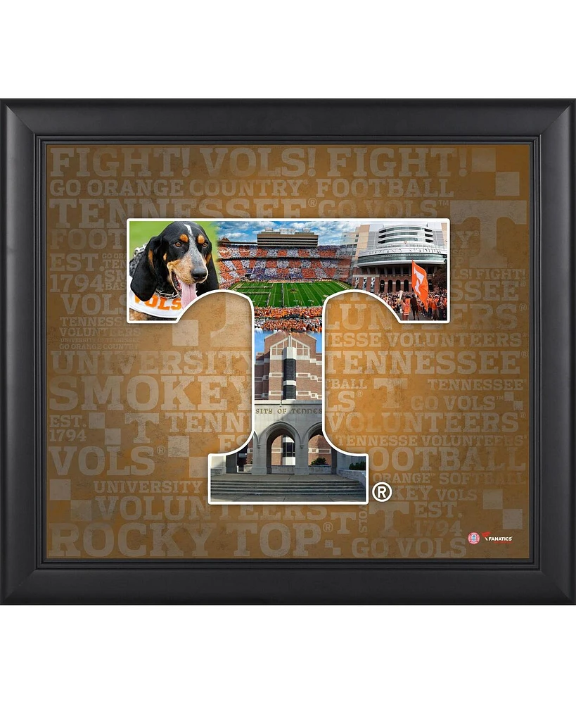 Tennessee Volunteers Framed 15'' x 17'' Team Heritage Collage