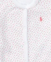 Polo Ralph Lauren Baby Girls Floral Cotton Coverall