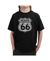 Boy's Word Art T-shirt - Route 66 Life is a Highway