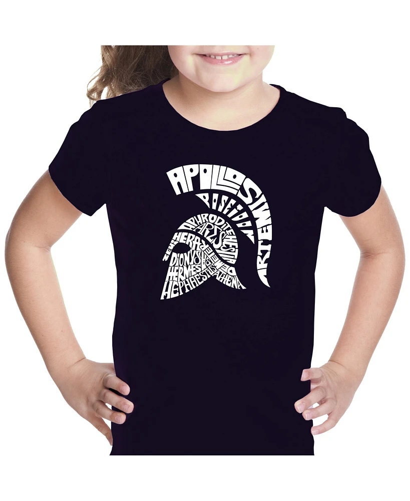 Girl's Word Art T-shirt - Spartan