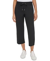 Calvin Klein Women's Cropped Drawstring-Waist Pants