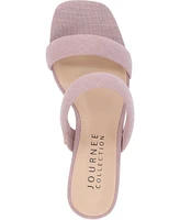 Journee Collection Women's Aniko Tru Comfort Double Strap Block Heel Sandals